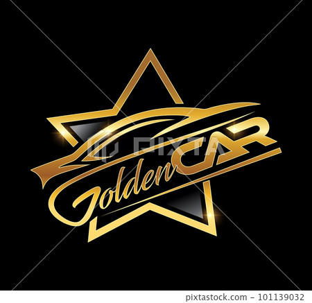 Gold Car Logo Vector icon 101139032