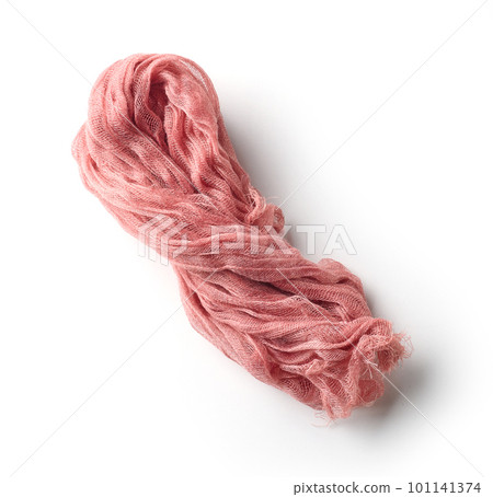 crumpled pink cotton napkin crumpled pink cotton napkin 101141374