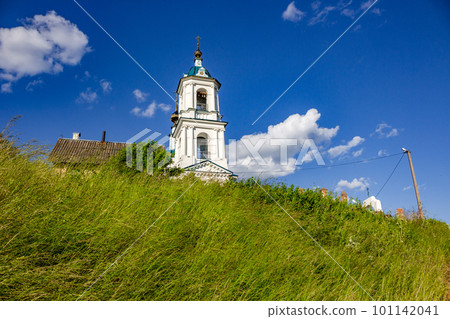 Belfry of the Church of the Nativity of the Blessed Virgin in Borovsk, Russia Belfry of the Church of the Nativity of the Blessed Virgin in Borovsk, Russia 101142041