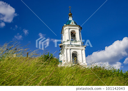 Belfry of the Church of the Nativity of the Blessed Virgin in Borovsk, Russia Belfry of the Church of the Nativity of the Blessed Virgin in Borovsk, Russia 101142043