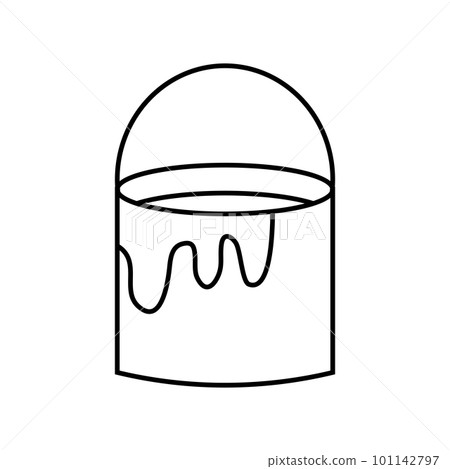 Bucket flat icon. 1st May Worker s Day. 101142797