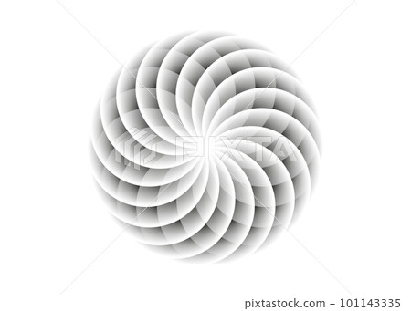 White Lotus Flower of Life. Sacred Geometry. Symbol of Harmony and Balance. Sign of purity. Flower logo design vector isolated on white background 101143335