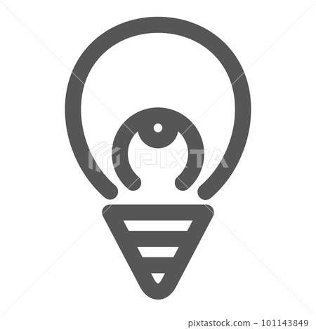 mini mini icon light bulb 101143849
