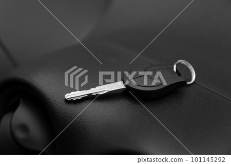 Key in new modern automobile. Car buying 101145292