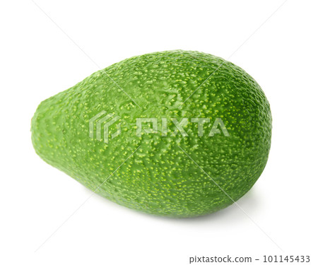 Tasty ripe avocado isolated on white. Tropical fruit Tasty ripe avocado isolated on white. Tropical fruit 101145433