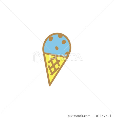 Pop and cute chocolate mint ice cream Pop and cute chocolate mint ice cream 101147601