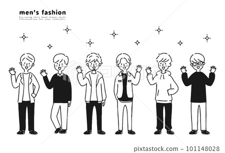 微笑單色的各種各樣的人 101148028