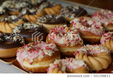Colorful donuts 101148611