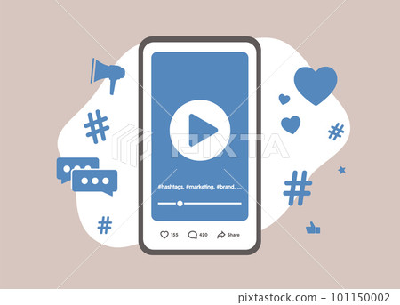 Maximize social media impact with hashtag marketing. Optimize brand outreach and attract target audience using popular and niche-specific hashtags 101150002