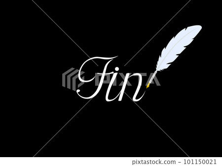 用羽毛筆寫下 Fin 作為片尾字幕 用羽毛筆寫下 Fin 作為片尾字幕 101150021