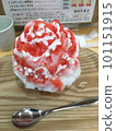 Fluffy strawberry shaved ice 101151915