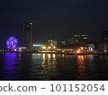 Night view with ferris wheel 101152054