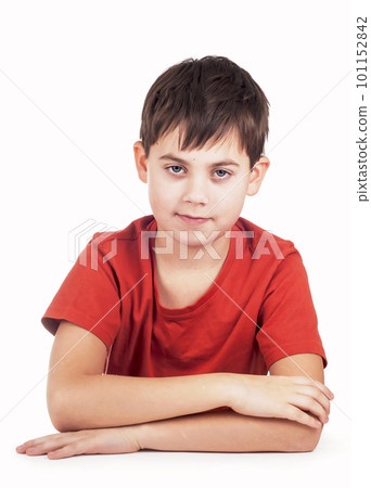 rebenoy vyrazhayet svoi emotsii boy raised a hand up separately rebenoy vyrazhayet svoi emotsii boy raised a hand up separately 101152842