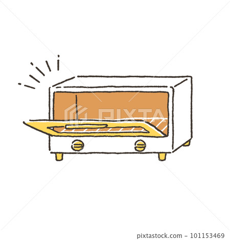 一個簡單的烤麵包機的插圖 一個簡單的烤麵包機的插圖 101153469