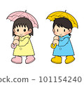 Child holding an umbrella_02 101154240
