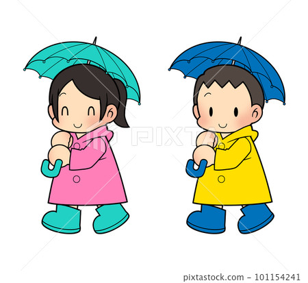 Child holding an umbrella_03 101154241