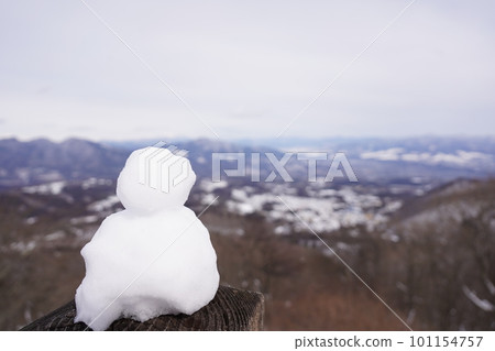 雪人和雪景 101154757