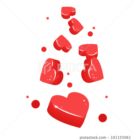 矢量圖的一顆紅色的心 101155061