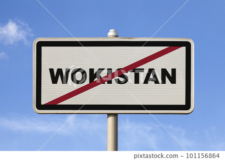 Wokistan - Exit city sign Wokistan - Exit city sign 101156864