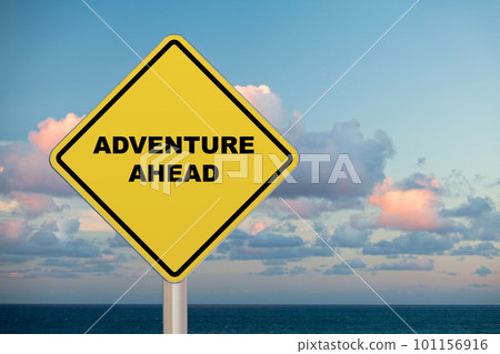 Adventure Ahead - Crossing sign 101156916