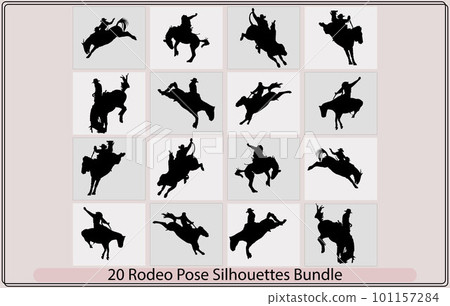 rodeo illustration,illustration of a cowboy on horseback ,rodeo pose vector bundle rodeo illustration,illustration of a cowboy on horseback ,rodeo pose vector bundle 101157284