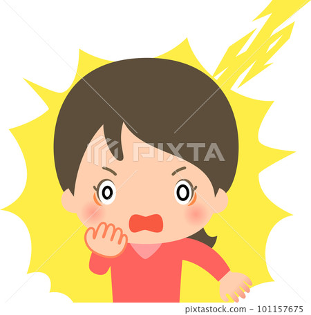 像觸電一樣受到衝擊的女人 像觸電一樣受到衝擊的女人 101157675