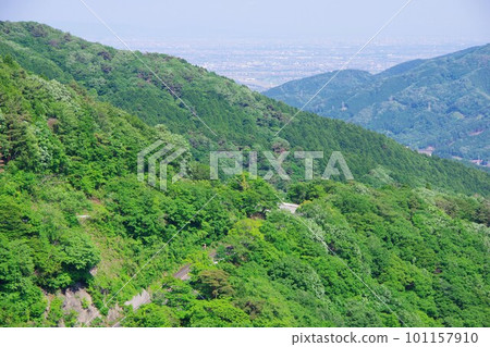 從岐阜縣伊吹山車道望向濃尾平原 101157910