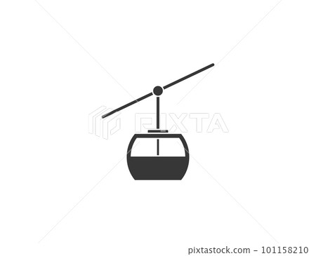 Aerial cableway, funicular, cabine icon. Vector illustration. Aerial cableway, funicular, cabine icon. Vector illustration. 101158210