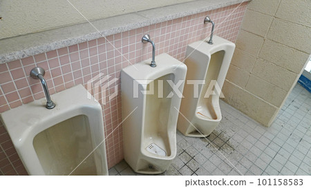 骯髒的公共廁所在公園 骯髒的公共廁所在公園 101158583