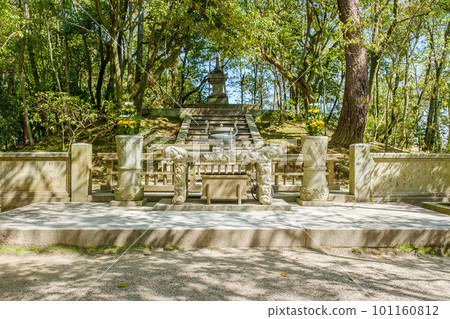 [Nara Prefecture] Toshodaiji Temple Founder's Mausoleum in Nara City (Photographed on March 28, 2023) 101160812