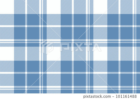 Plaid background, check seamless pattern in blue. Vector fabric texture for textile print, wrapping paper, gift card or wallpaper. 101161488