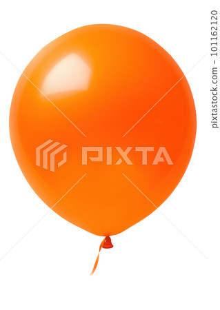 Big helium inflatable latex balloon isolated on white background. Generative AI 101162120