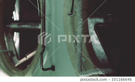 inside empty space station interior inside empty space station interior 101166646