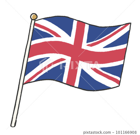 British flag illustration like a child's handwriting 101166908