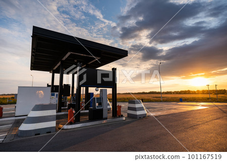 Modern self service gas station 101167519