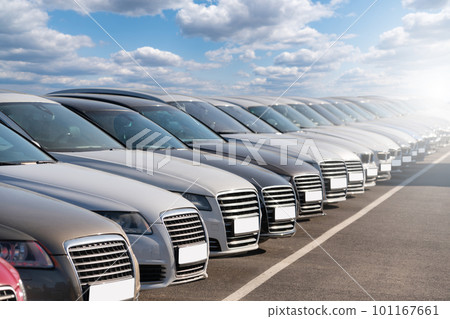 Cars in a row. Cars in a row. 101167661