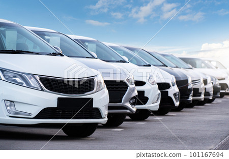 Cars in a row. 101167694