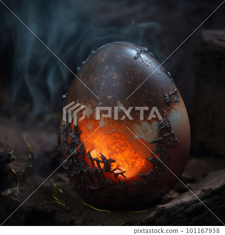 dragon egg with flame inside dragon egg with flame inside 101167938