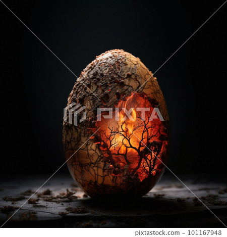 dragon egg with flame inside 101167948