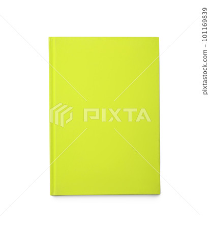 Stylish green notebook isolated on white, top view Stylish green notebook isolated on white, top view 101169839