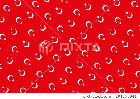 Geometric pattern in the colors of the national flag of Turkey. The colors of Turkey. Geometric pattern in the colors of the national flag of Turkey. The colors of Turkey. 101170941