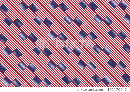 Geometric pattern in the colors of the national flag of U.S. The colors of U.S. 101170942