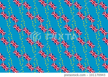Geometric pattern in the colors of the national flag of Tuvalu. The colors of Tuvalu. Geometric pattern in the colors of the national flag of Tuvalu. The colors of Tuvalu. 101170943