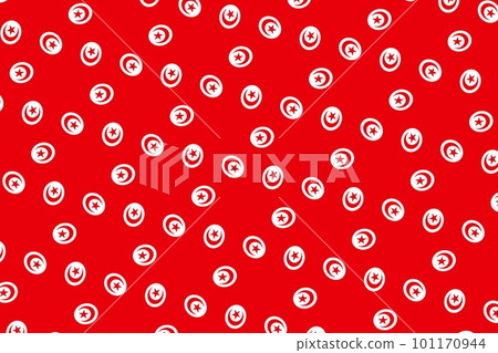 Geometric pattern in the colors of the national flag of Tunisia. The colors of Tunisia. Geometric pattern in the colors of the national flag of Tunisia. The colors of Tunisia. 101170944