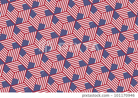 Geometric pattern in the colors of the national flag of U.S. The colors of U.S. Geometric pattern in the colors of the national flag of U.S. The colors of U.S. 101170946