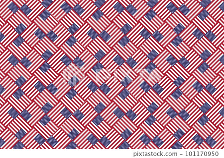 Geometric pattern in the colors of the national flag of U.S. The colors of U.S. Geometric pattern in the colors of the national flag of U.S. The colors of U.S. 101170950