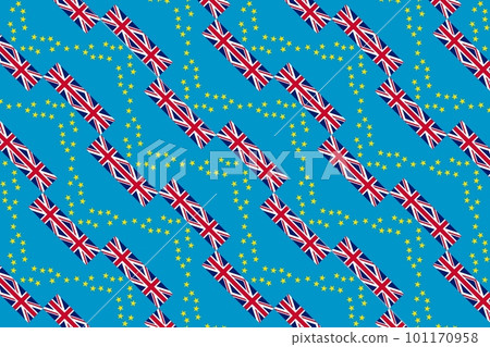 Geometric pattern in the colors of the national flag of Tuvalu. The colors of Tuvalu. Geometric pattern in the colors of the national flag of Tuvalu. The colors of Tuvalu. 101170958