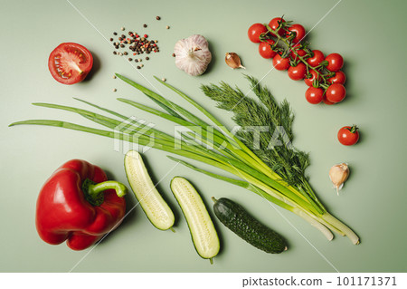 Healthy vegan food assortment. 101171371