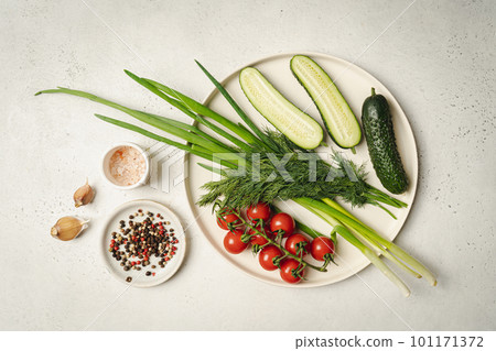 Healthy vegan food assortment. 101171372