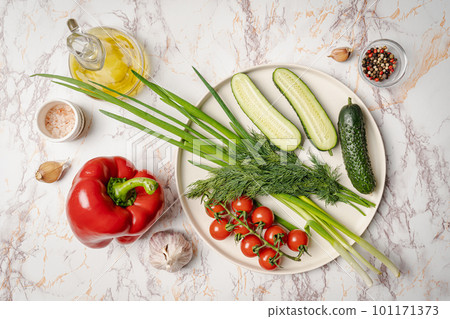 Healthy vegan food assortment. 101171373